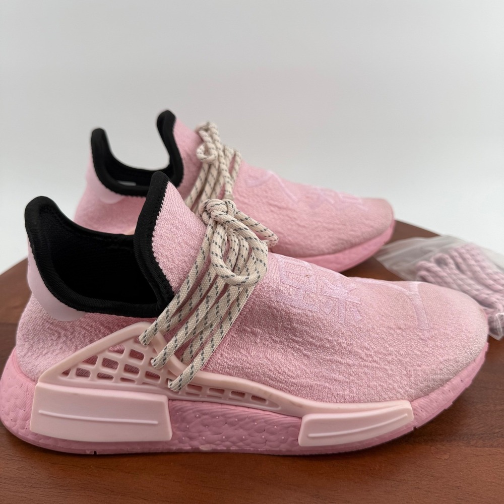 Adidas Pharrell Williams x NMD Human Race 'Pink' Primeknit GY0088 Men's 7.5